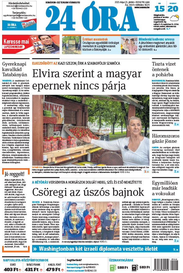 Lapszám: 2025.05.23. + melléklet