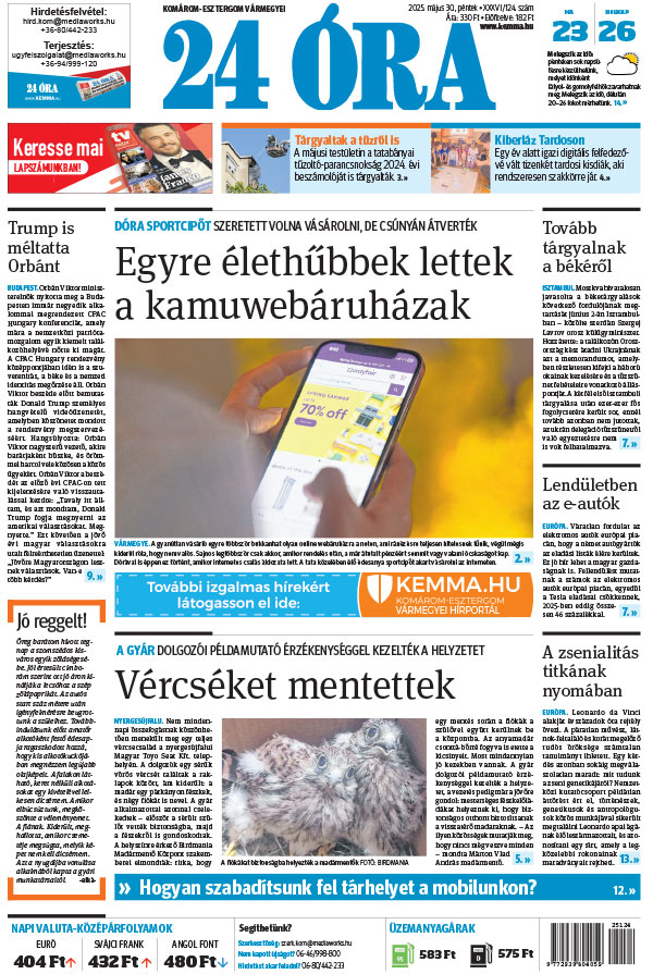 Lapszám: 2525.05.30. + MELLÉKLET