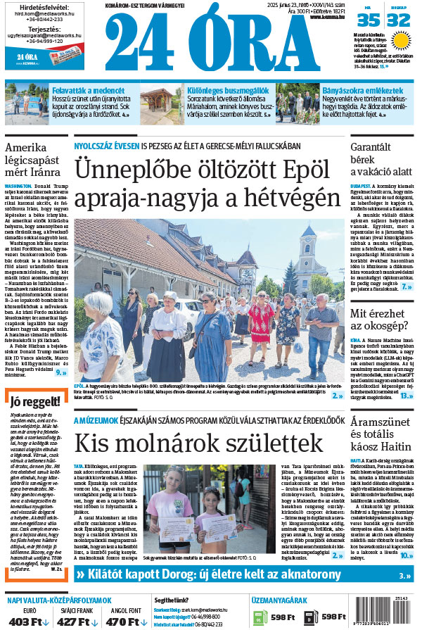 Lapszám: 2025.06.23.
