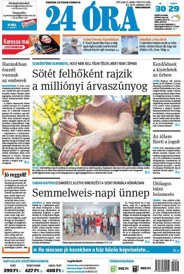 Lapszám: 2025.06.27. + MELLÉKLET