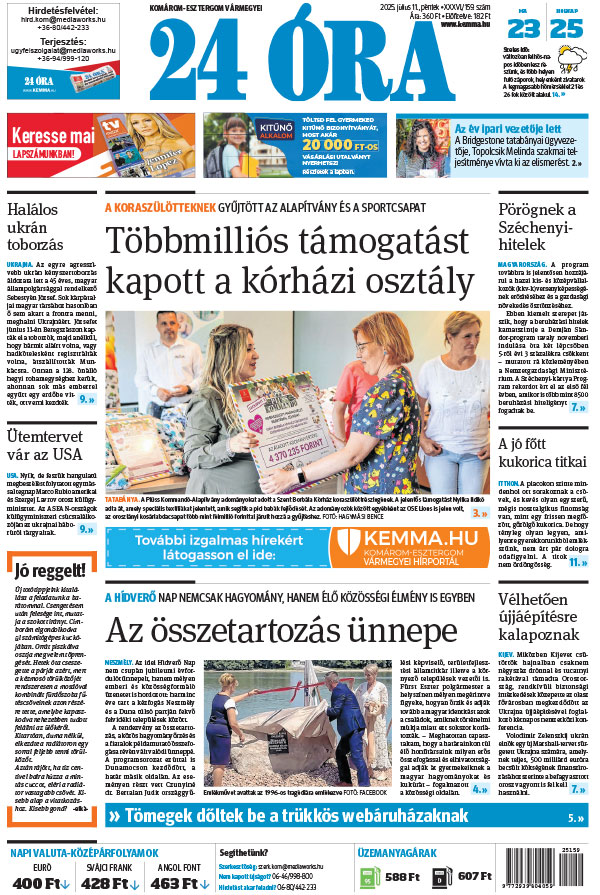 Lapszám: 2025.07.11. + MELLÉKLET