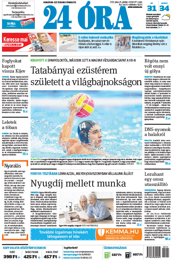 Lapszám: 2025.07.25. + MELLÉKLET