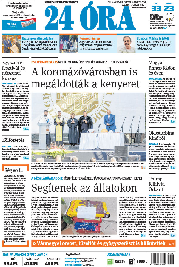 Lapszám: 2025.08.21.