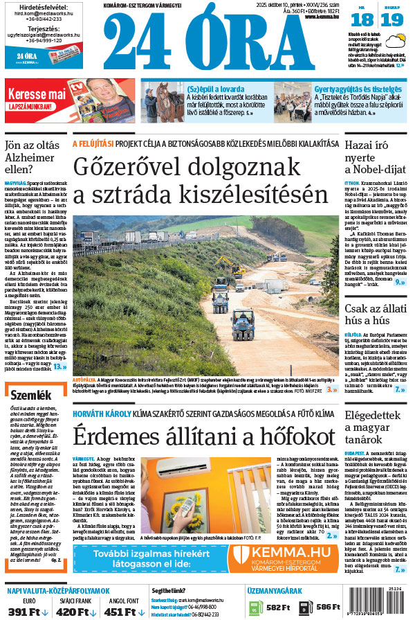Lapszám: 2025.10.10. + MELLÉKLET