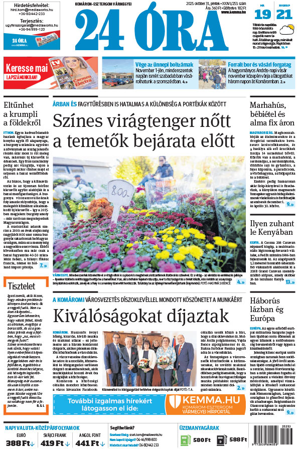 Lapszám: 2025.10.31. + MELLÉKLET