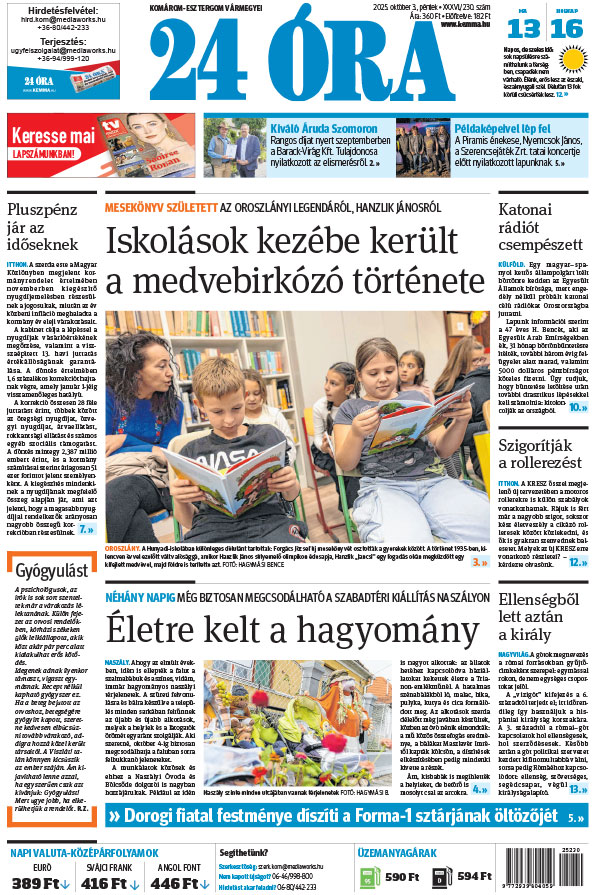 Lapszám: 2025.10.03. + MELLÉKLET