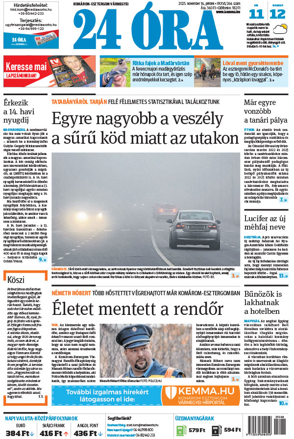 Lapszám: 2025.11.14. + MELLÉKLET