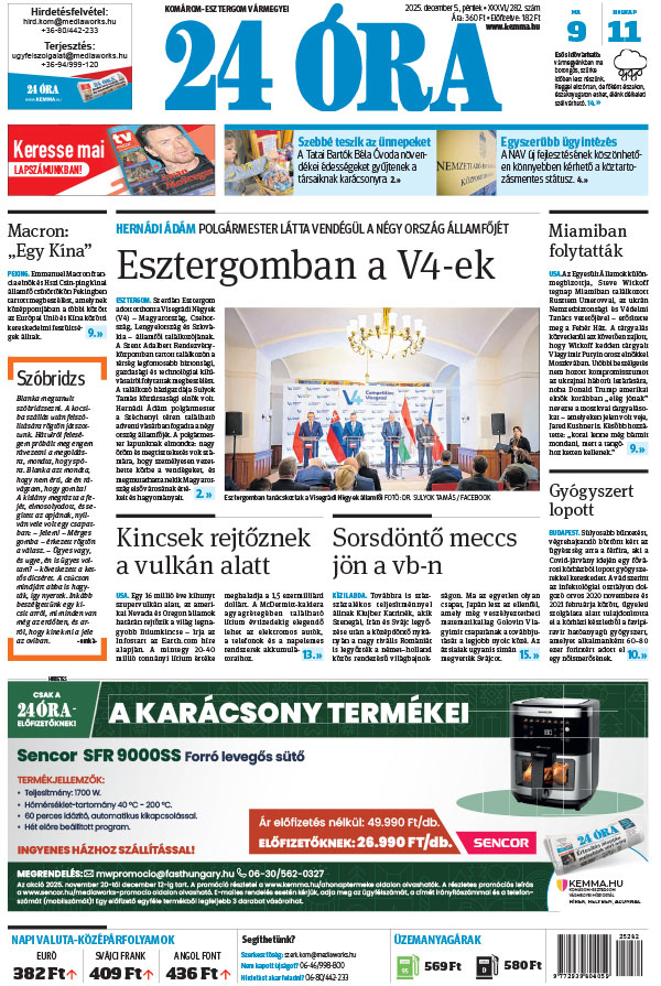 Lapszám: 2025.12.05. + MELLÉKLET