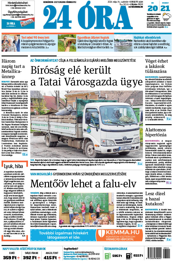 Lapszám: 2026. 05. 14.