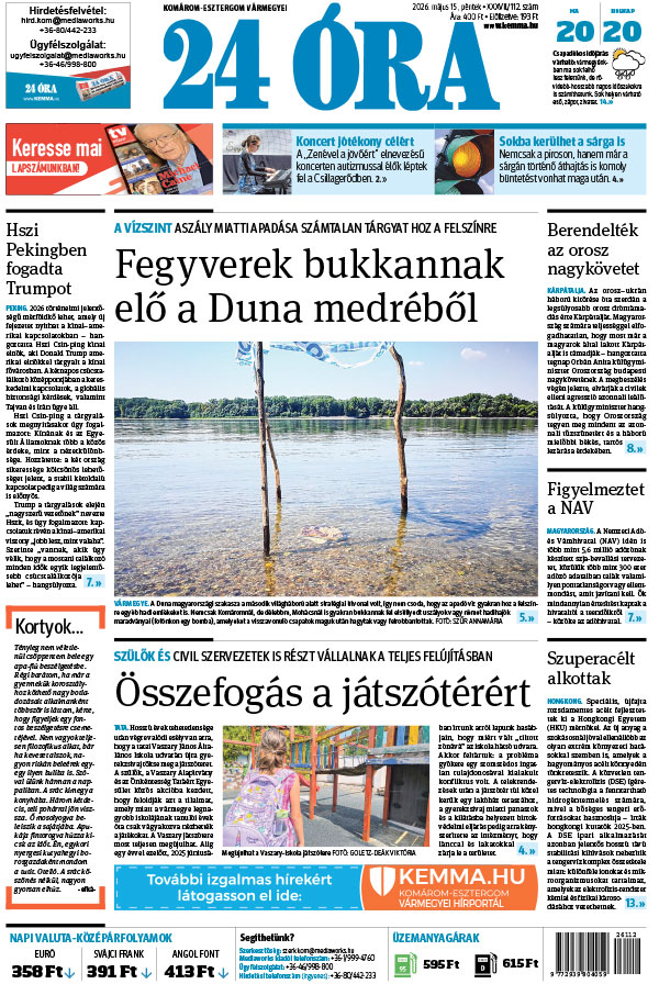 Lapszám: 2026. 05. 15. + MELLÉKLET