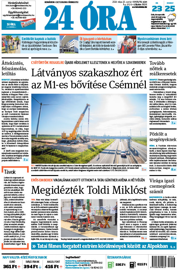Lapszám: 2026. 05. 20.