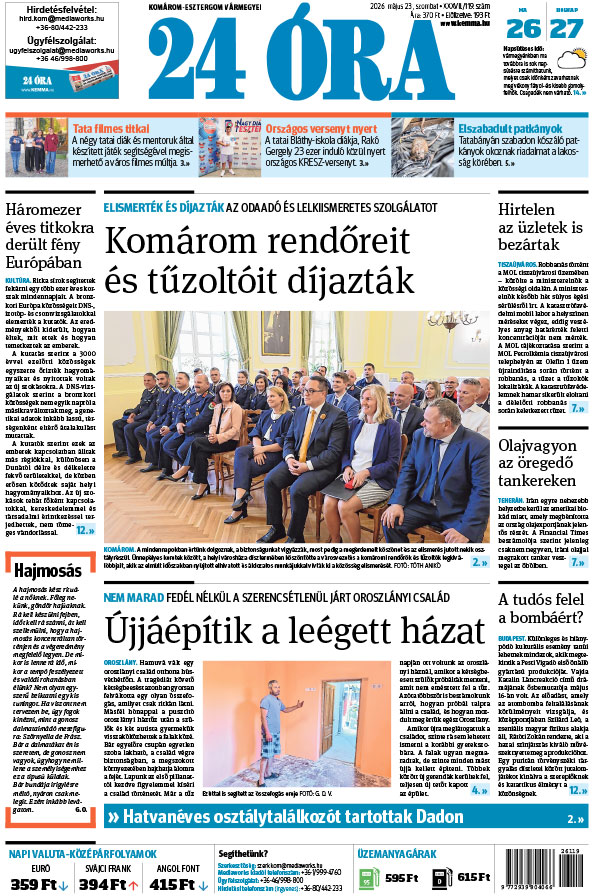 Lapszám: 2026. 05. 23.