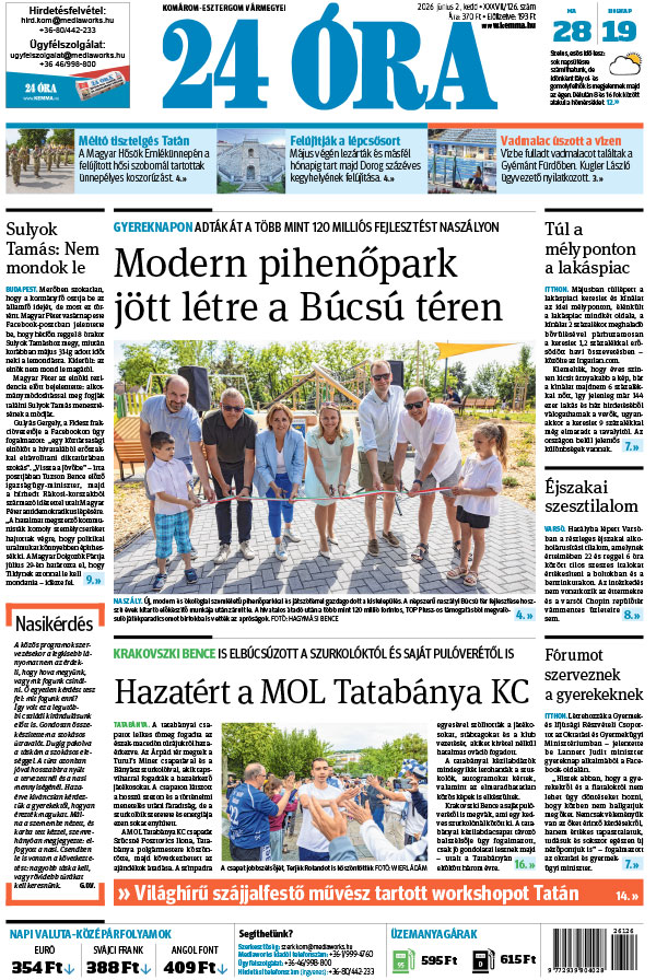 Lapszám: 2026. 06. 02.