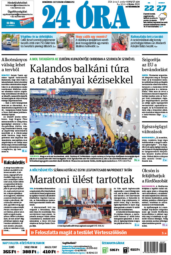 Lapszám: 2026. 06. 03.