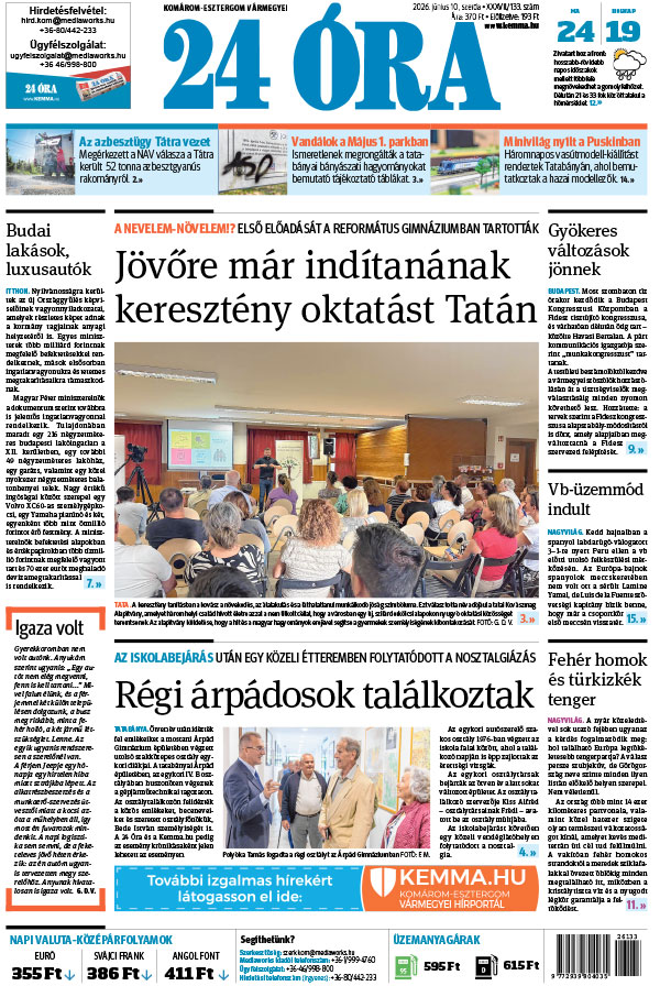 Lapszám: 2026. 06. 10.
