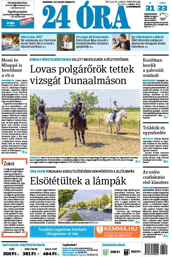Lapszám: 2026. 06. 18.