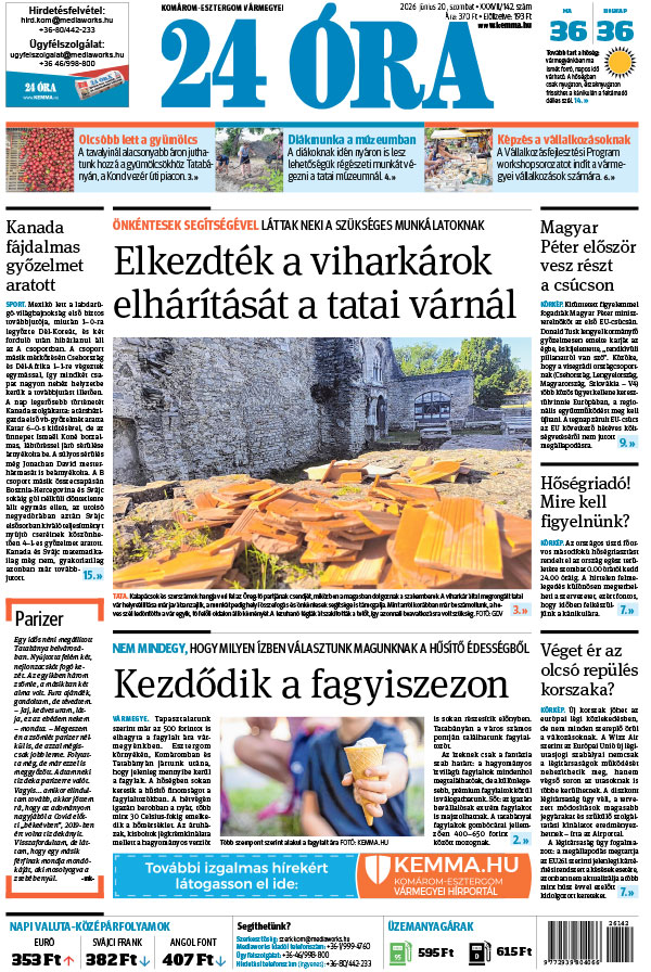 Lapszám: 2026. 06. 20.
